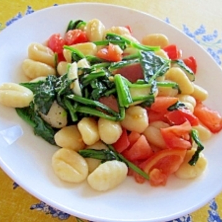 あっという間に出来る! ニョッキと野菜*